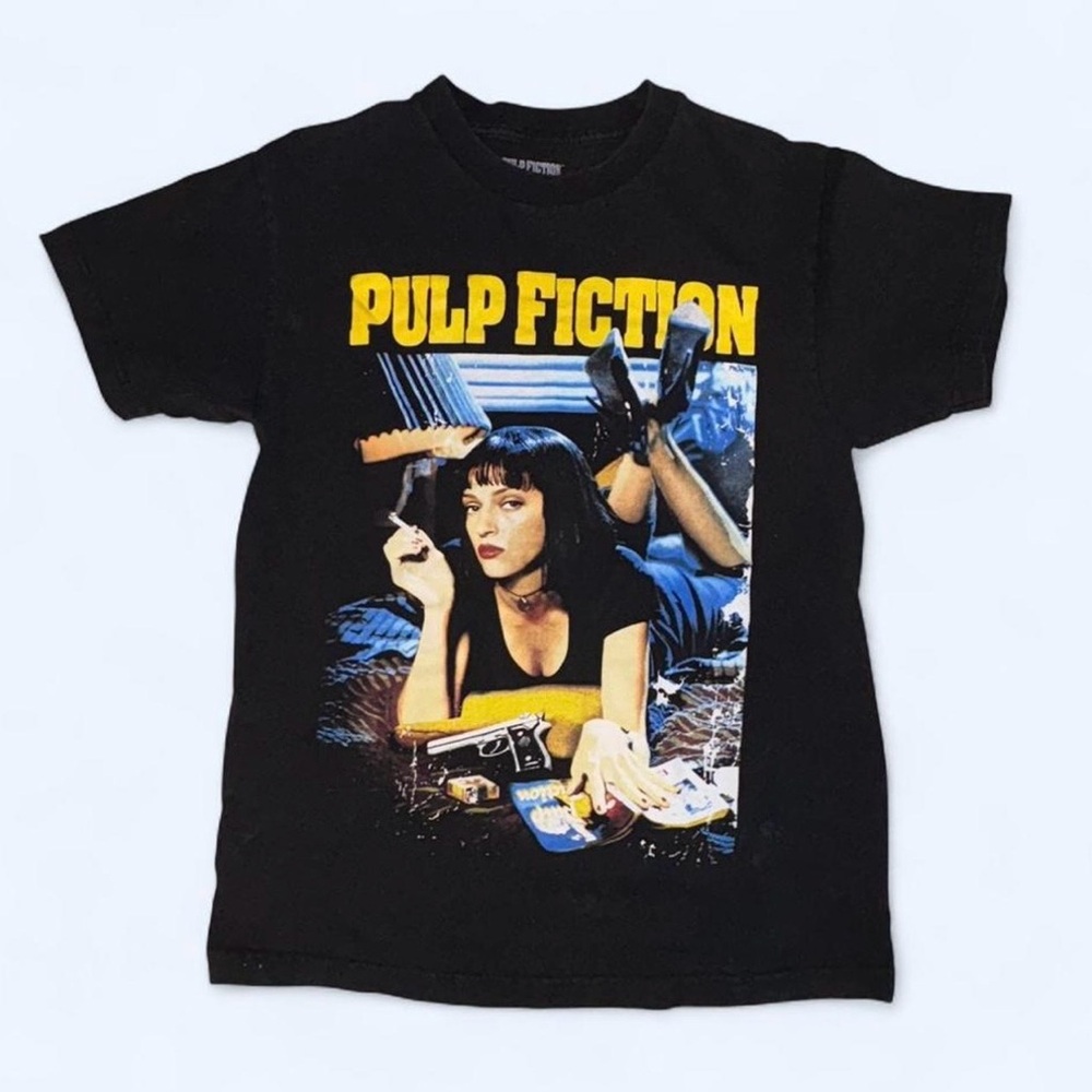 Source Unknown Black Pulp Fiction Graphic Tee